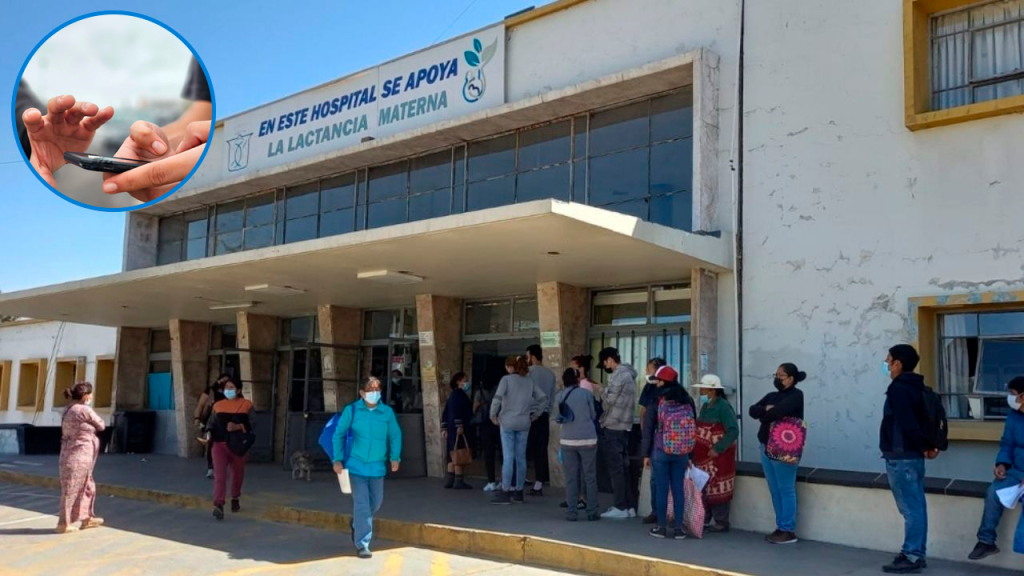 Intervienen a mujer por intentar robar el celular de un trabajador del hospital Honorio Delgado