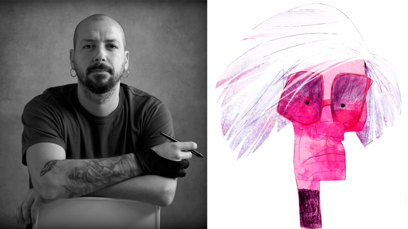 Matías Tolsá obtuvo el galardón con caricatura sobre Andy Warhol